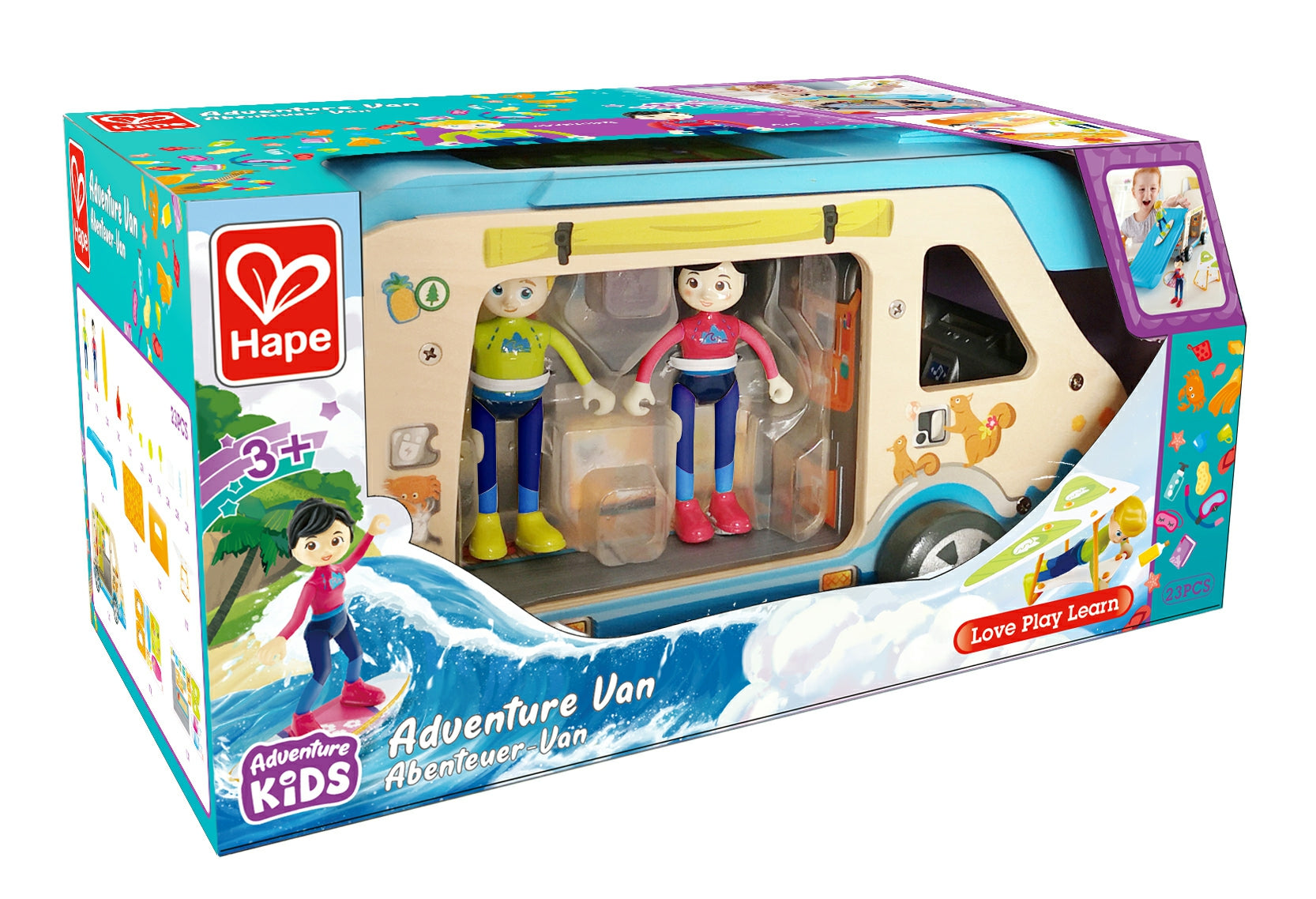 Buy Hape Adventure Van Pretend Play with Action Figures | Yallatoys.com