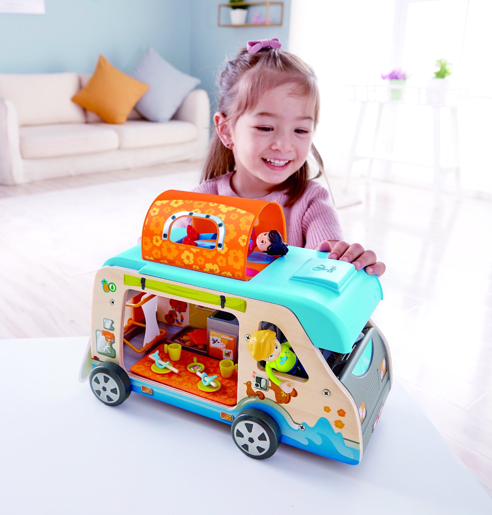 Buy Hape Adventure Van Pretend Play with Action Figures | Yallatoys.com