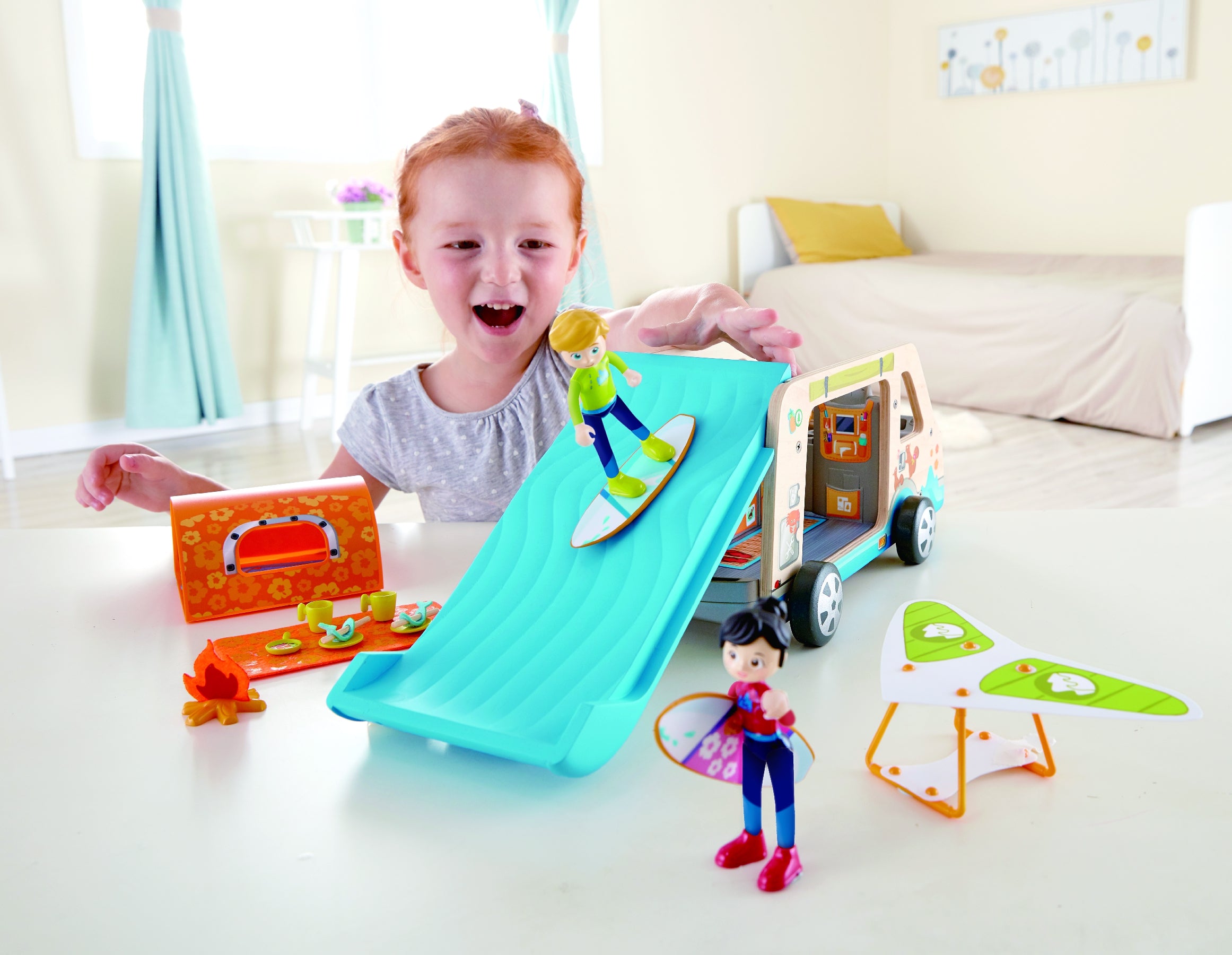 Buy Hape Adventure Van Pretend Play with Action Figures | Yallatoys.com