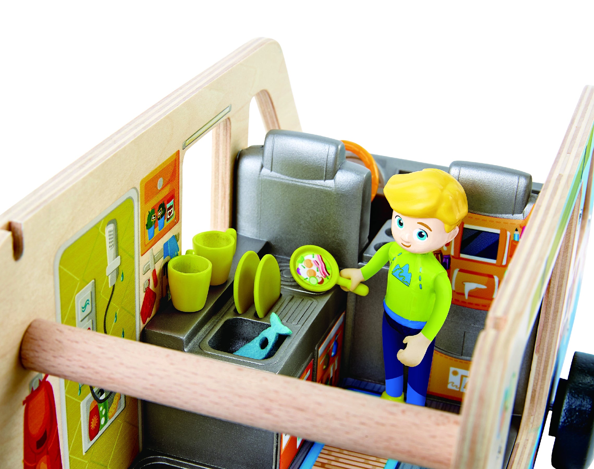 Buy Hape Adventure Van Pretend Play with Action Figures | Yallatoys.com