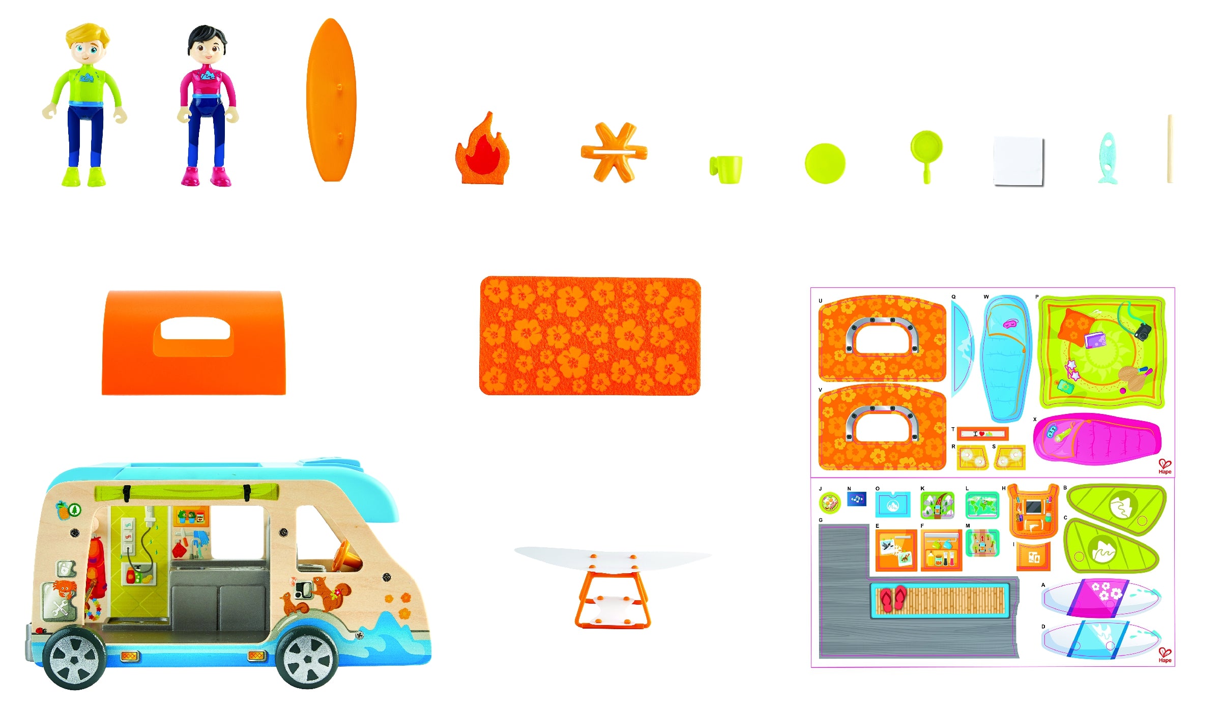 Buy Hape Adventure Van Pretend Play with Action Figures | Yallatoys.com
