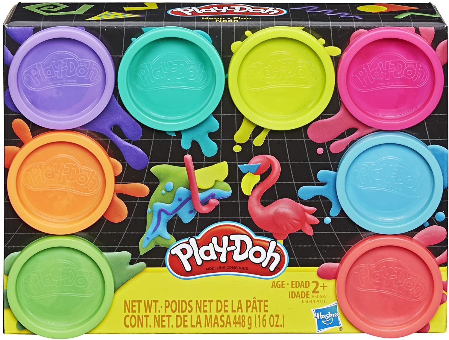 Buy Play Doh 8 pieces Pack Neon Colours | Yallatoys.com