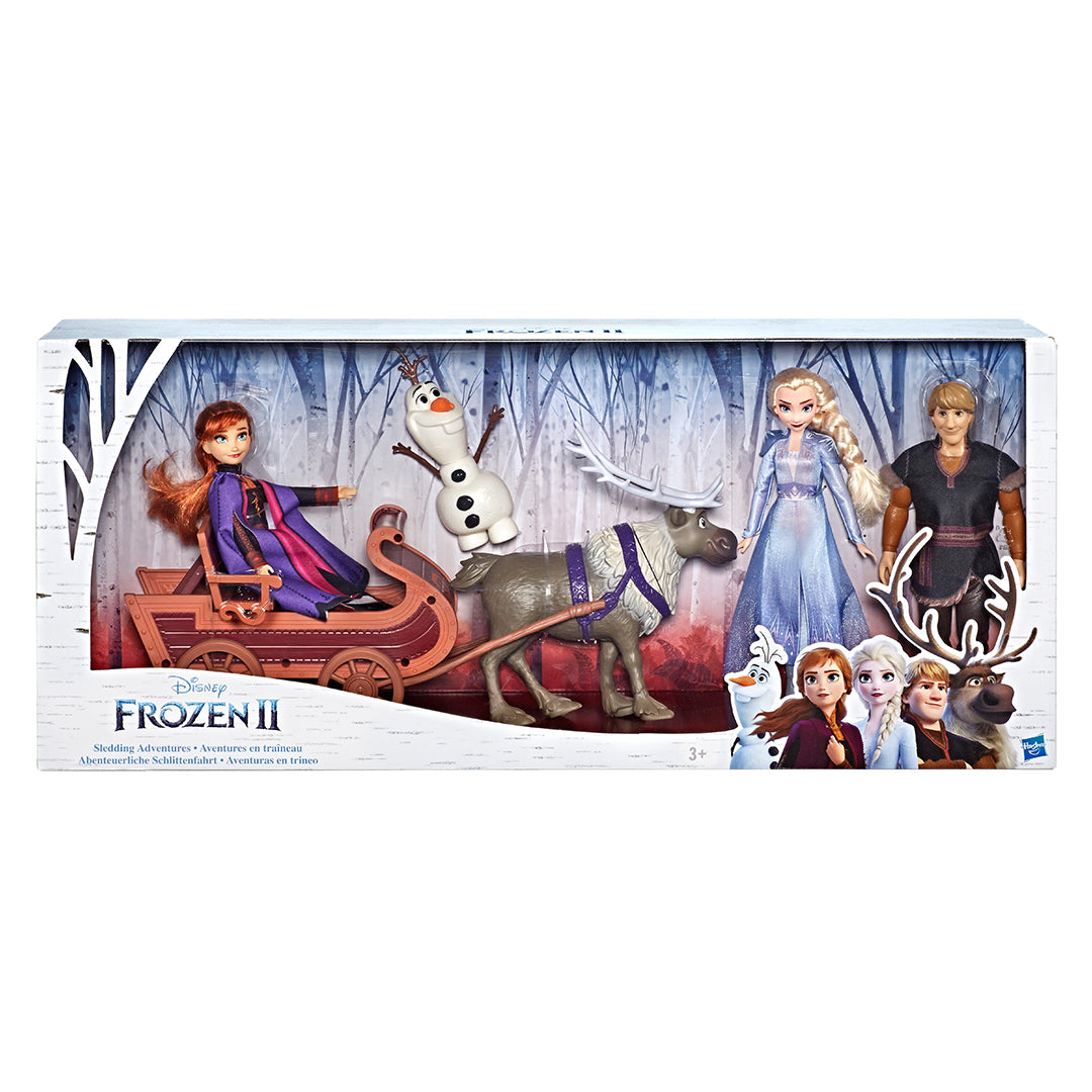 Buy Disney Frozen Sledding Adventures Doll Pack, Includes Elsa, Anna, Kristoff, Olaf And Sven Fashion Dolls | Yallatoys.com