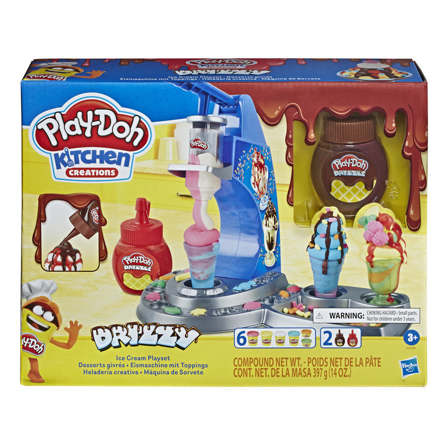 Buy Play Doh Kitchen Creations Drizzy Ice Cream Playset with Drizzle Compound | Yallatoys.com