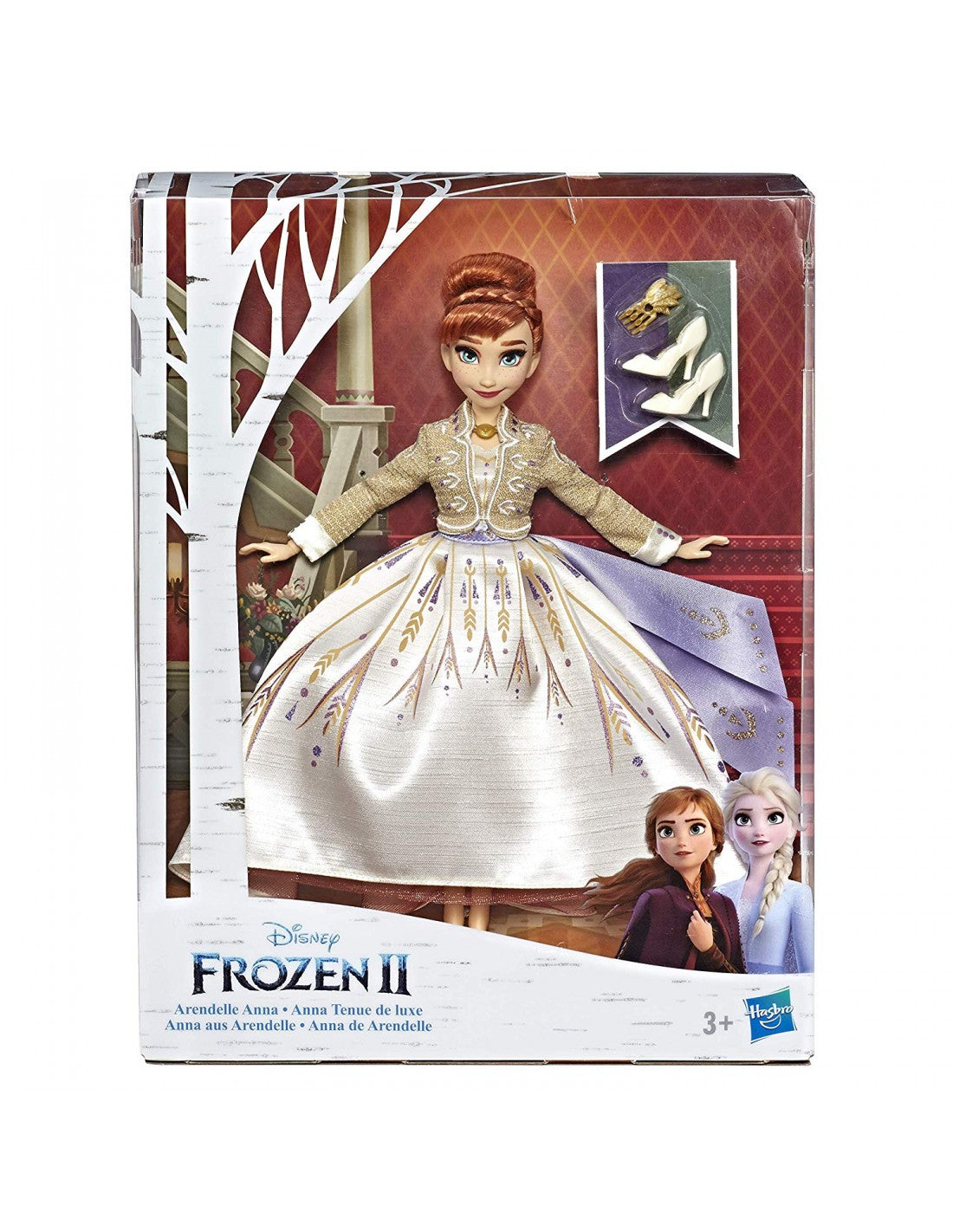 Buy Disney Frozen Arendelle Anna Fashion Doll with Sparkly White Travel Dress | Yallatoys.com