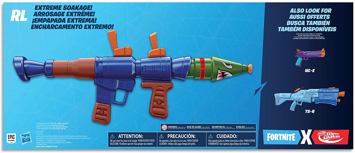 Buy Nerf Fortnite RL Super Soaker Water Blaster Toy | Yallatoys.com