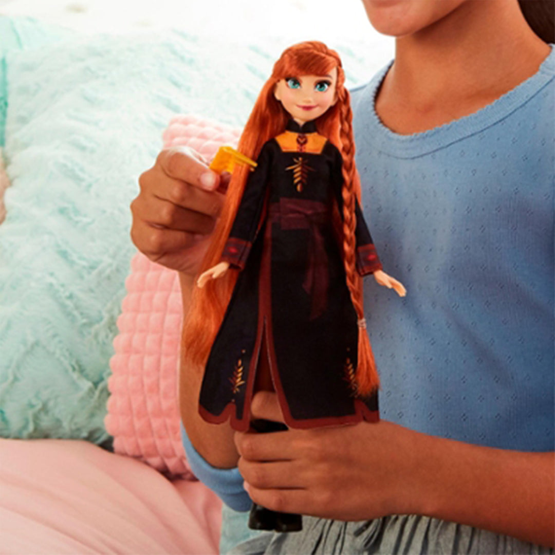 Buy Disney Frozen II Sister Styles Anna Fashion Doll With Extra-Long Red Hair | Yallatoys.com