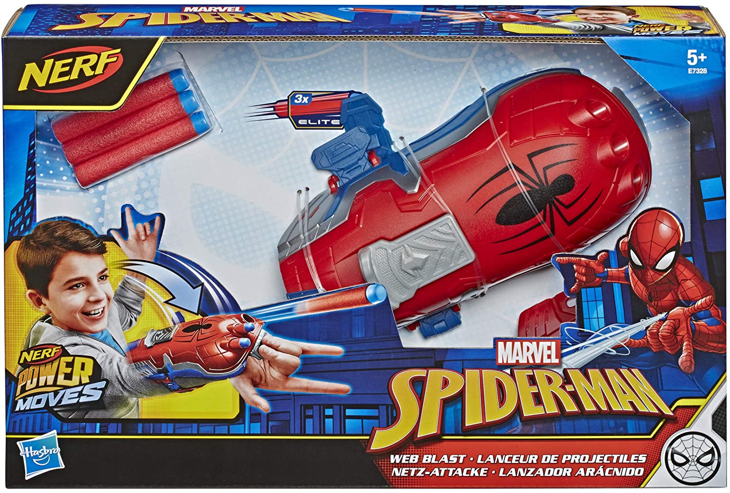 Buy Spider Man Nerf Power Moves Marvel Web Blast Shooter | Yallatoys.com