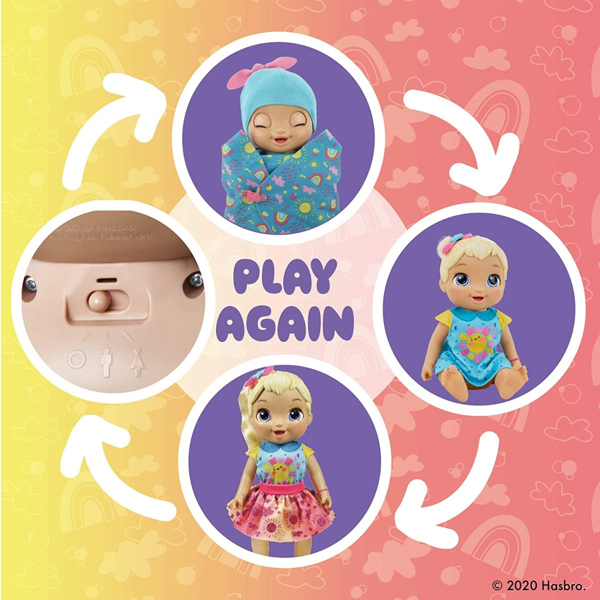 Buy Baby Alive Baby Grows Up Happy with 75+ Sounds | Yallatoys.com