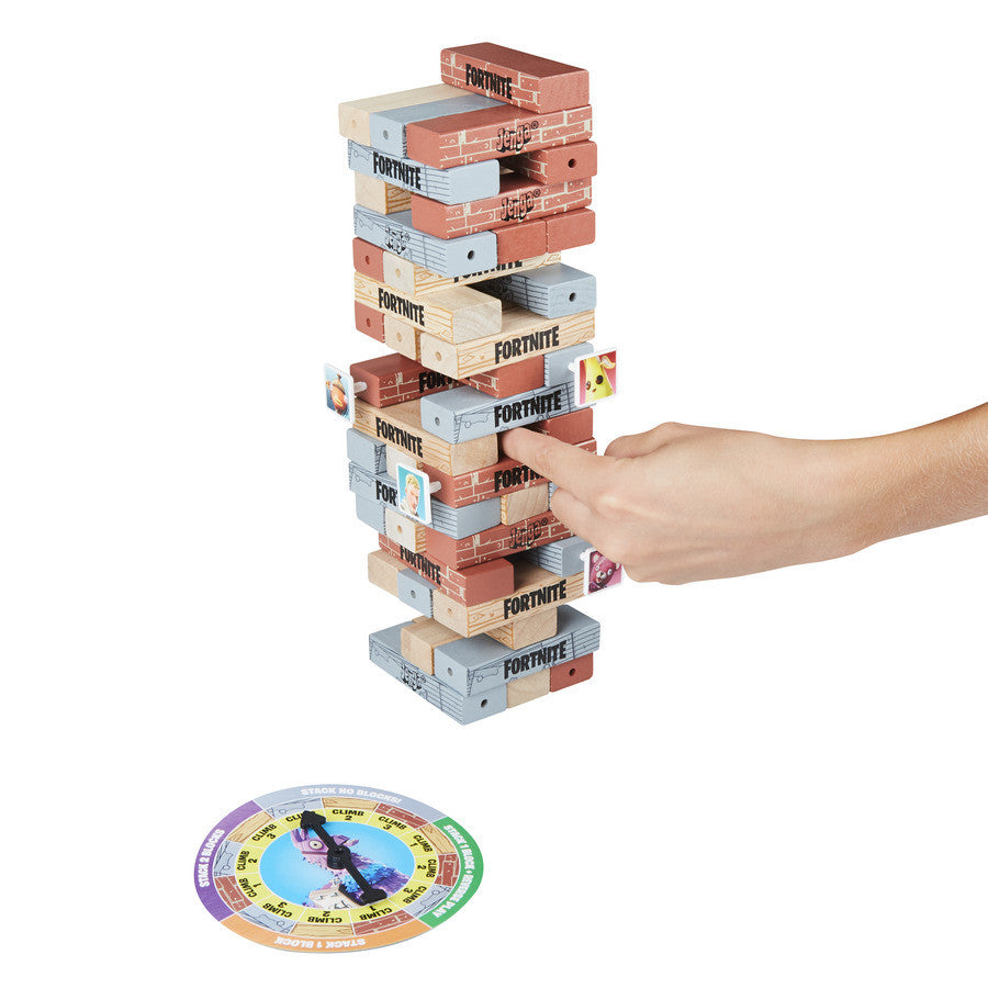 Buy Hasbro Gaming Jenga Fortnite Edition game Wooden Block Stacking Tower Game for Fortnite fans | Yallatoys.com