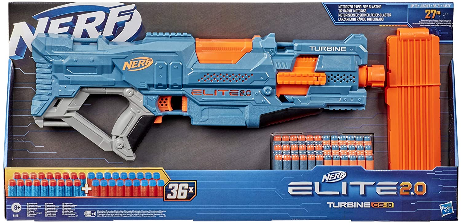 Buy Nerf Elite Turbine CS-18 Motorized Blaster | Yallatoys.com