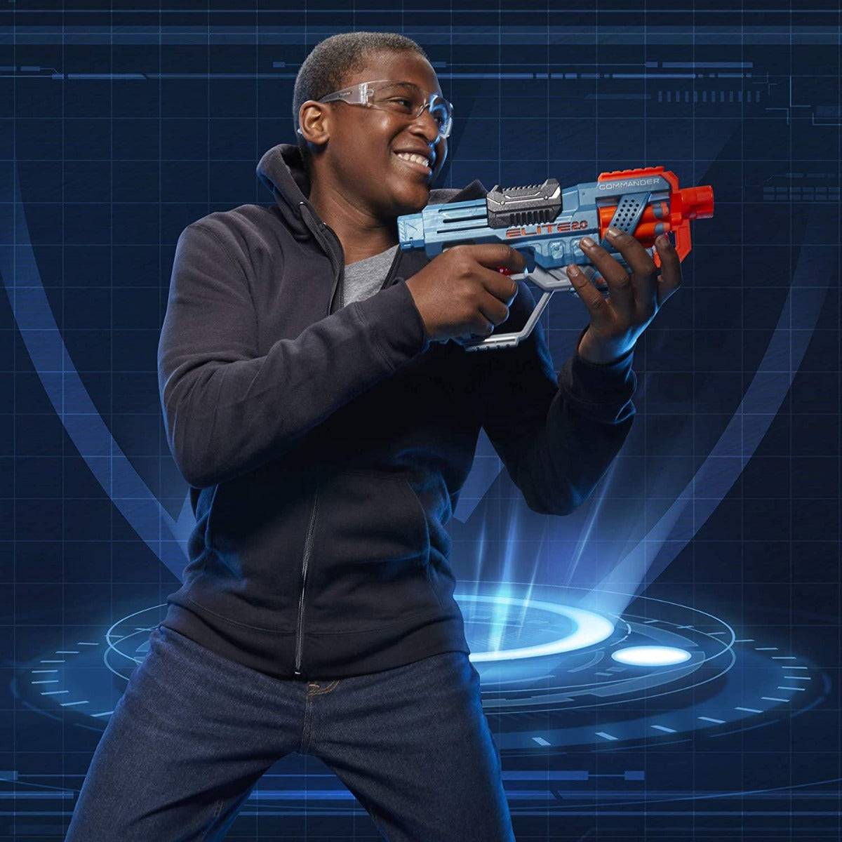 Buy Nerf Elite 2.0 Commander Rd-6 Blaster With 12 Official Nerf Darts, 6-Dart Rotating Drum, Built-In Customizing Capabilities | Yallatoys.com