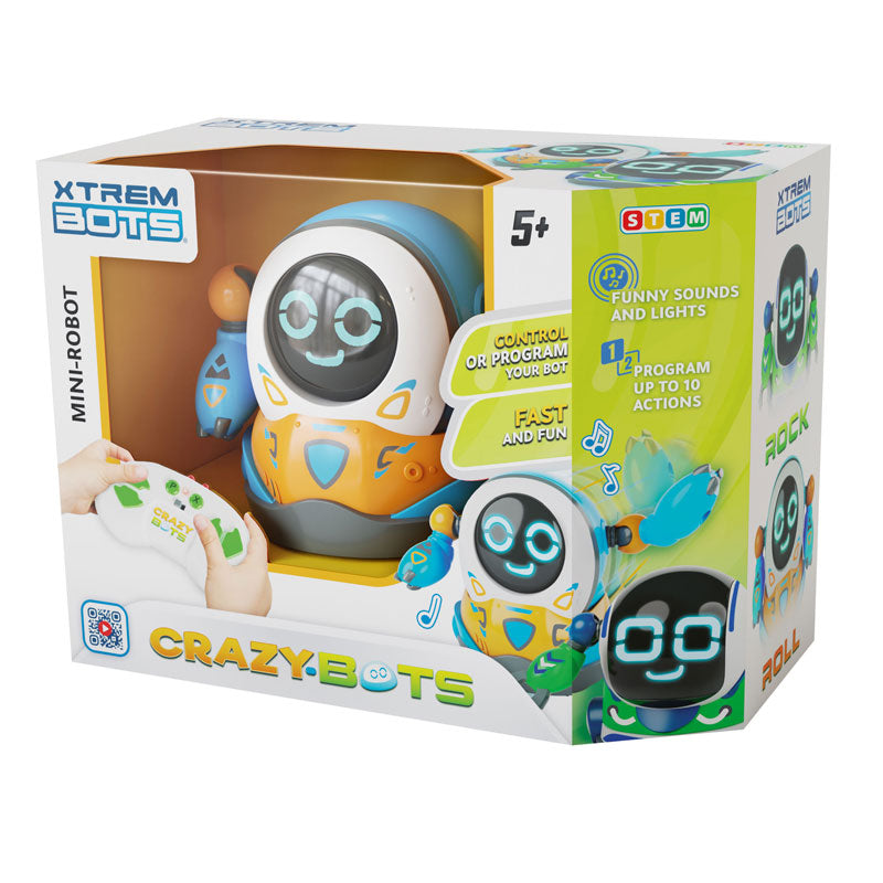 Buy Extrem Bot Crazy Bots Rock and Roll Blue Robot | Yallatoys.com