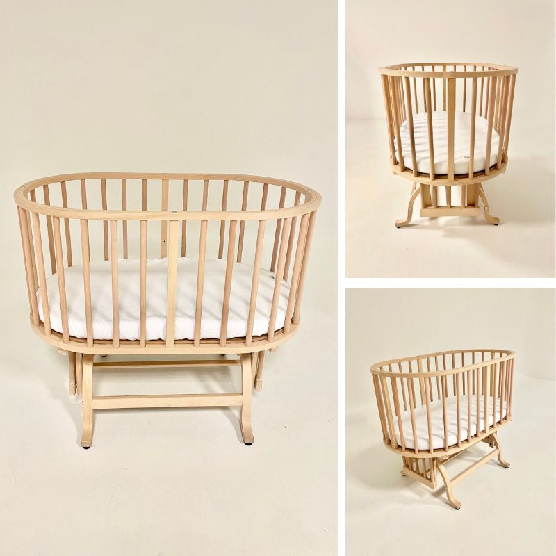 EgeBaby Rocking Oval Crib Wood Ege Baby Yallatoys