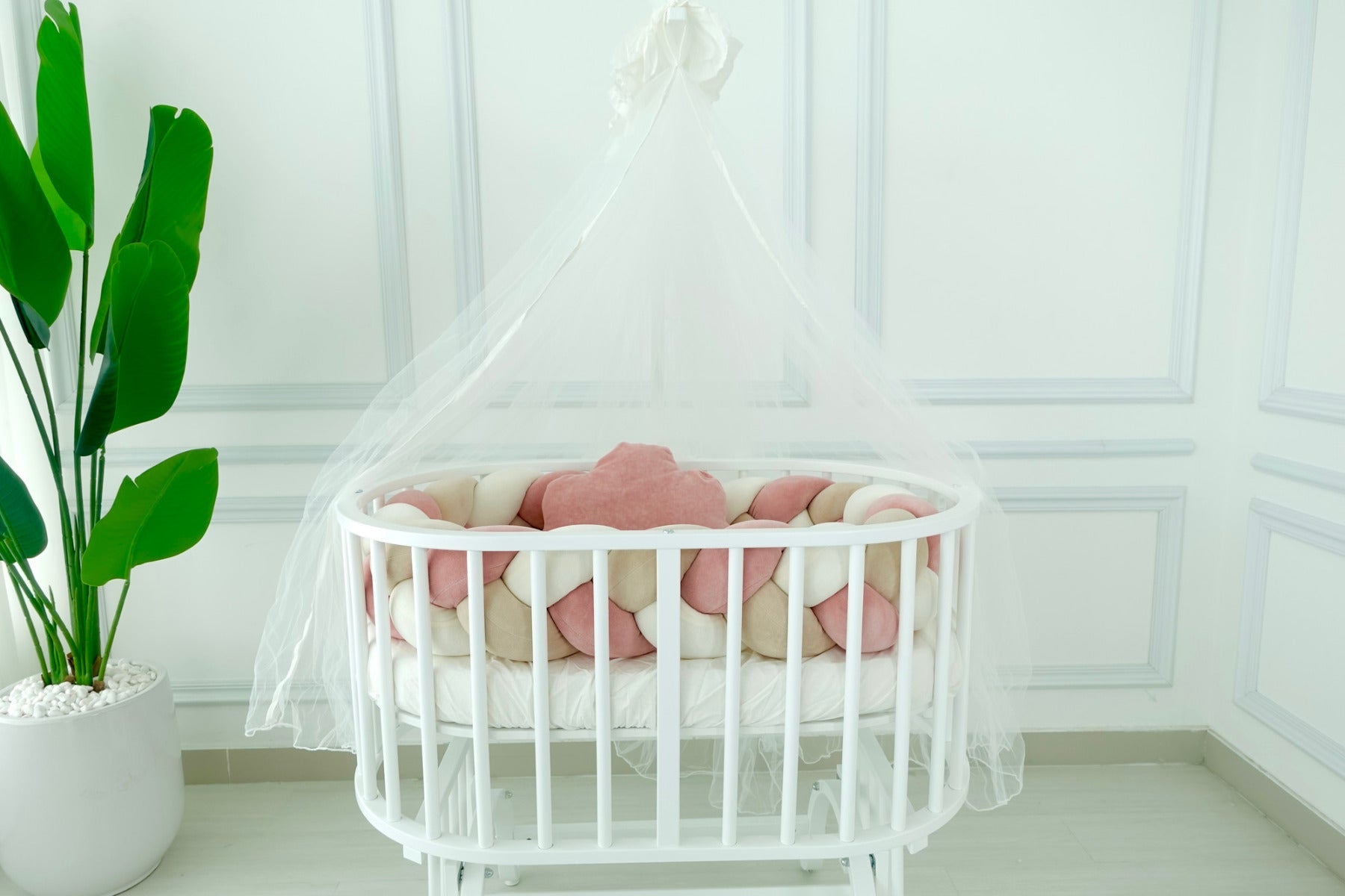EgeBaby Rocking Oval Crib White Ege Baby Yallatoys