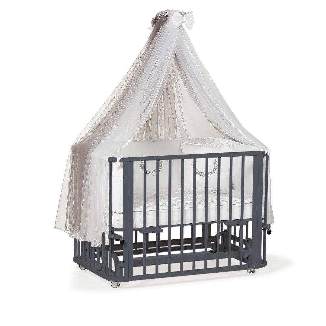 Ege 4 in 1 Baby Crib Grey Ege Baby Yallatoys