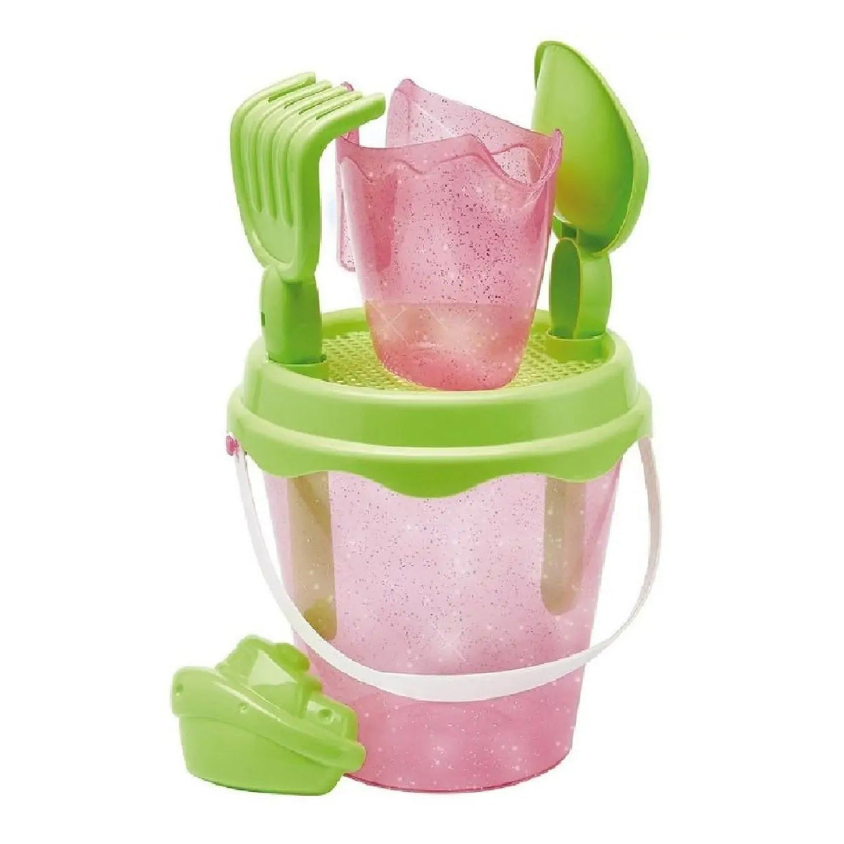 Buy Ecoiffier Beach Glitter Bucket With Accessories 17cm (Sold Separately Subjected To Availability) | Yallatoys.com