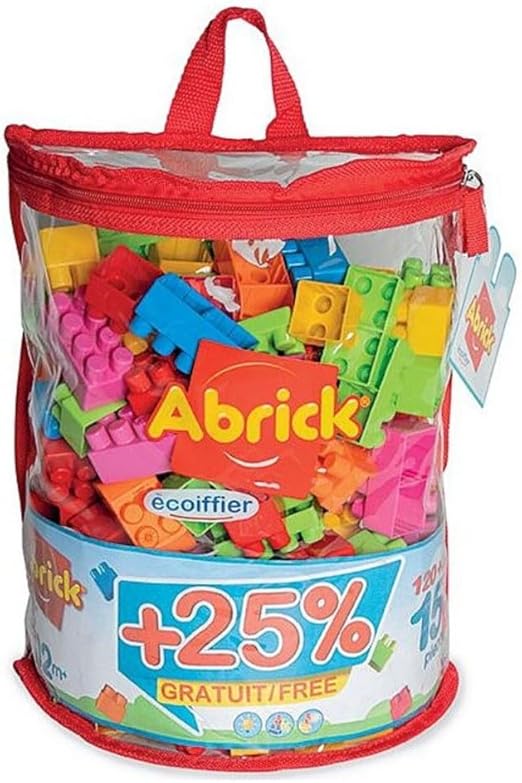 Buy Ecoiffier Abrick Stacking Brick Half Moon Bag 150 Pieces | Yallatoys.com