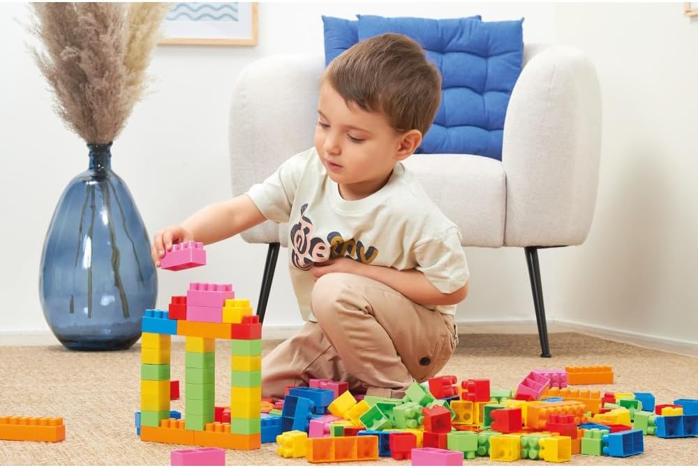 Buy Ecoiffier Abrick Stacking Brick Half Moon Bag 150 Pieces | Yallatoys.com