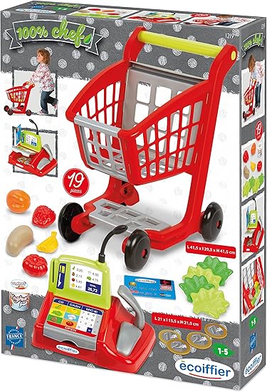 Buy Ecoiffier Supermarket Trolley & Cash Register | Yallatoys.com