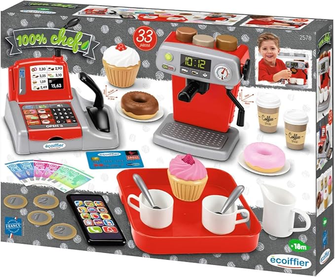 Buy Ecoiffier Coffee Shop Set Food Playset | Yallatoys.com