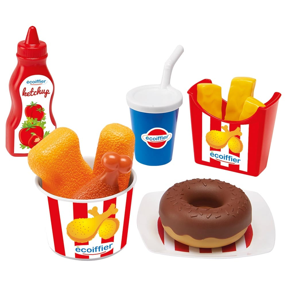 Buy Ecoiffier Case set with nuggets and donuts | Yallatoys.com