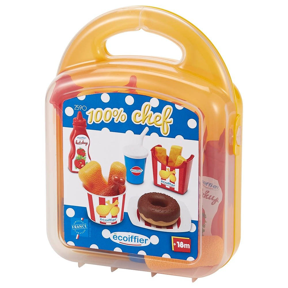 Buy Ecoiffier Case set with nuggets and donuts | Yallatoys.com