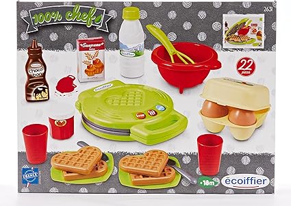 Buy Ecoiffier 100 Pecent Chef Waffle Maker Set 22pcs | Yallatoys.com