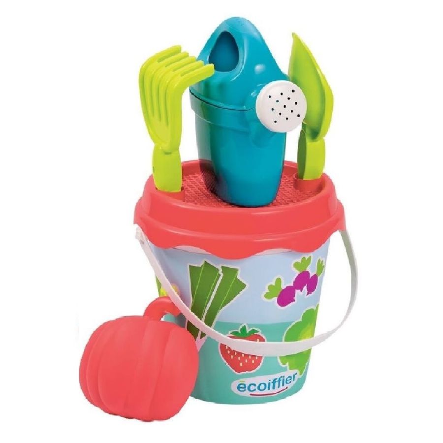 Buy Ecoiffier Garden Beach Bucket With Accessories 17cm | Yallatoys.com