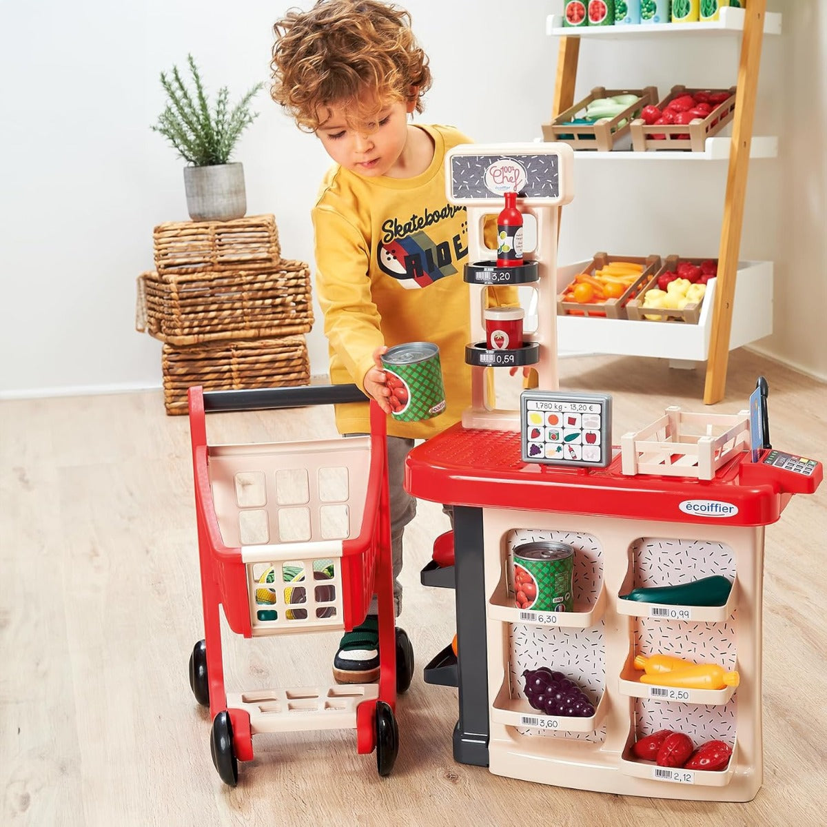Buy Ecoiffier Grocery Counter And Trolley | Yallatoys.com