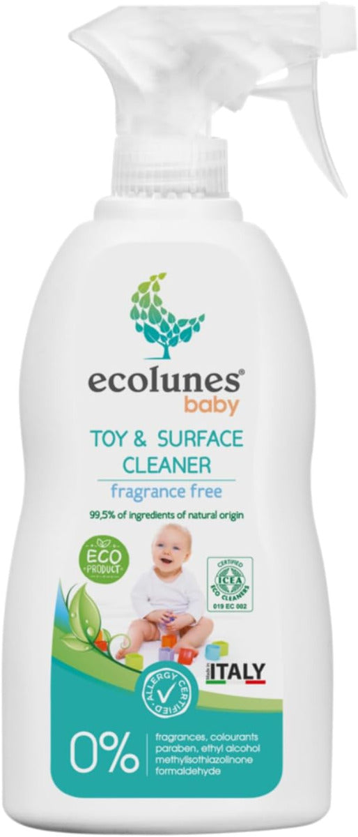 Ecolunes Baby Toy and Surface Cleaner Fragrance Free 300ml Ecolunes Yallatoys