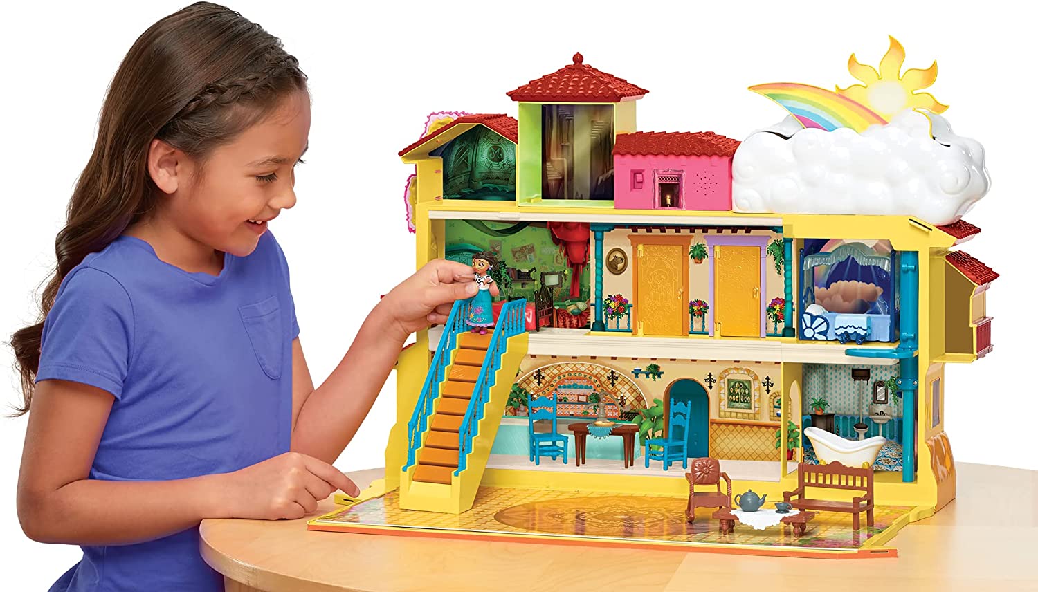 Buy Encanto Magical Madrigal Doll House Playset with Mirabel Doll and 14 Accessories with 2 Sided Play | Yallatoys.com