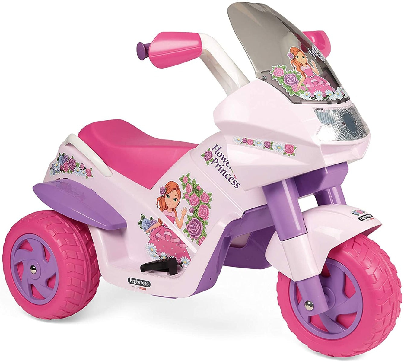 Buy Peg Perego Flower Princess Childrens 6V Battery Operated Motor Bike | Yallatoys.com