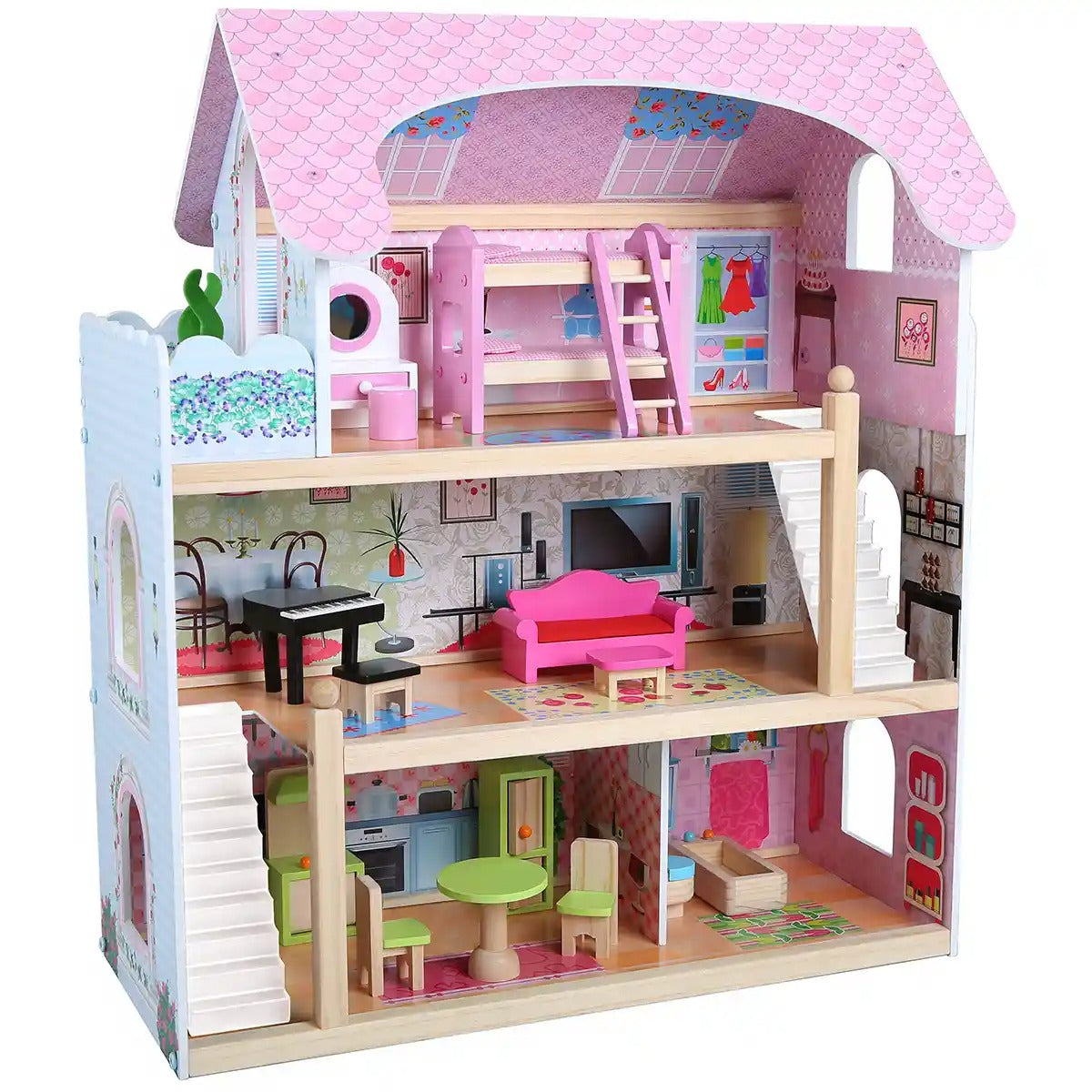 Buy Edufun Milas Doll House With Furniture | Yallatoys.com