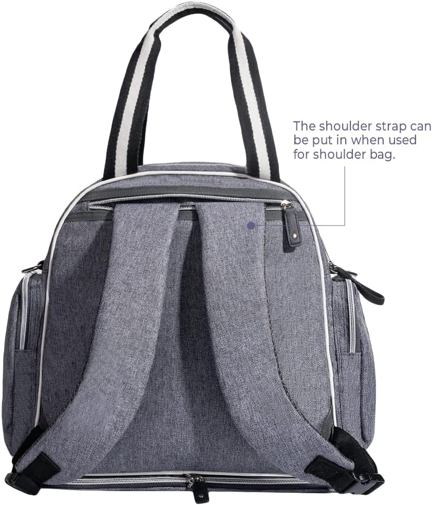 Sunveno Sunveno Signature Maternity Diaper Bag Grey Sunveno Yallatoys