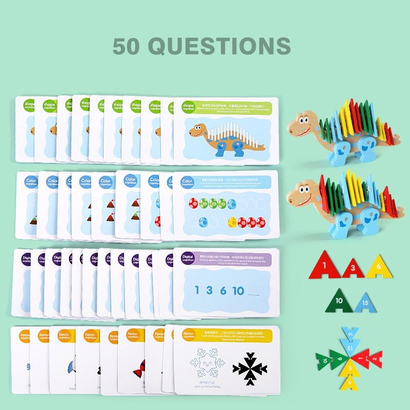 educational dinosaur thinking game set