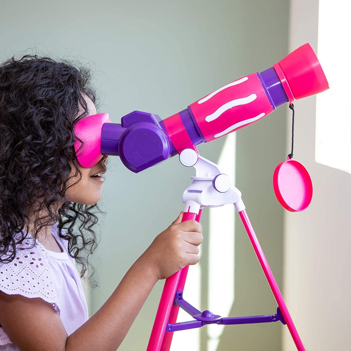 Buy Geo Safari Jr Pink My First Kids Telescope STEM Toy | Yallatoys.com