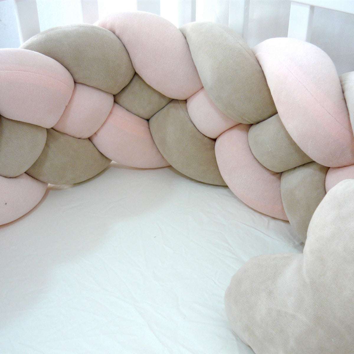 ElmaLella Aurora Braided Bedding Set Flamingo