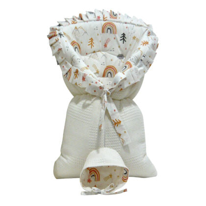 Elmalella Tulip Newborn Cocoon Hat Ivory Elmalella Yallatoys