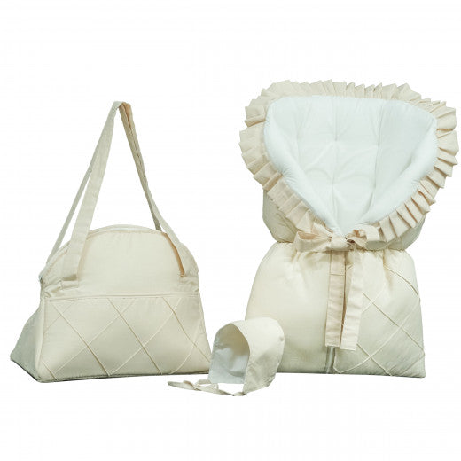 Elmalella Elegance Newborn Cocoon Full Set Cream Elmalella Yallatoys