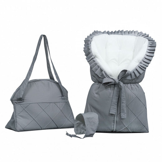 Elmalella Elegance Newborn Cocoon Full Set Grey Elmalella Yallatoys