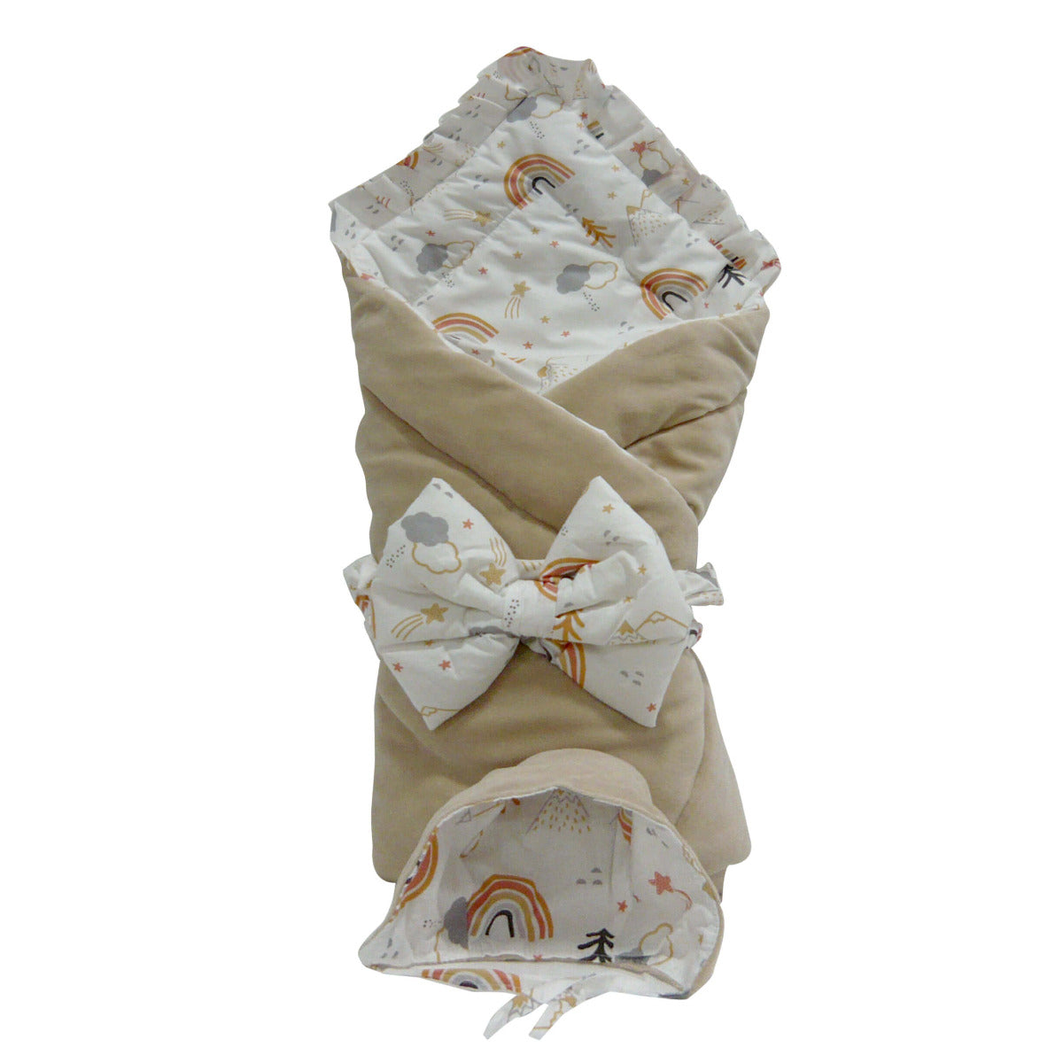 Elmalella Ola Newborn Cocoon Hat Mocha Elmalella Yallatoys
