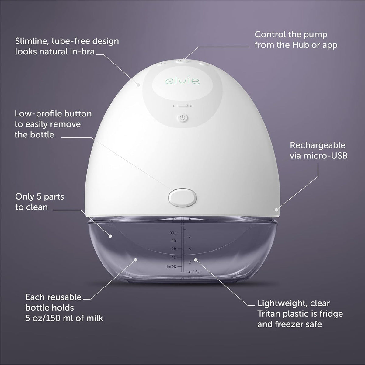 Elvie Pump Double Electric Breast Pump Elvie Yallatoys
