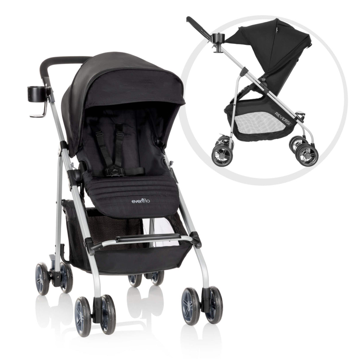 Evenflo Stroller Lightweight Reversible Stroller Evenflo Yallatoys