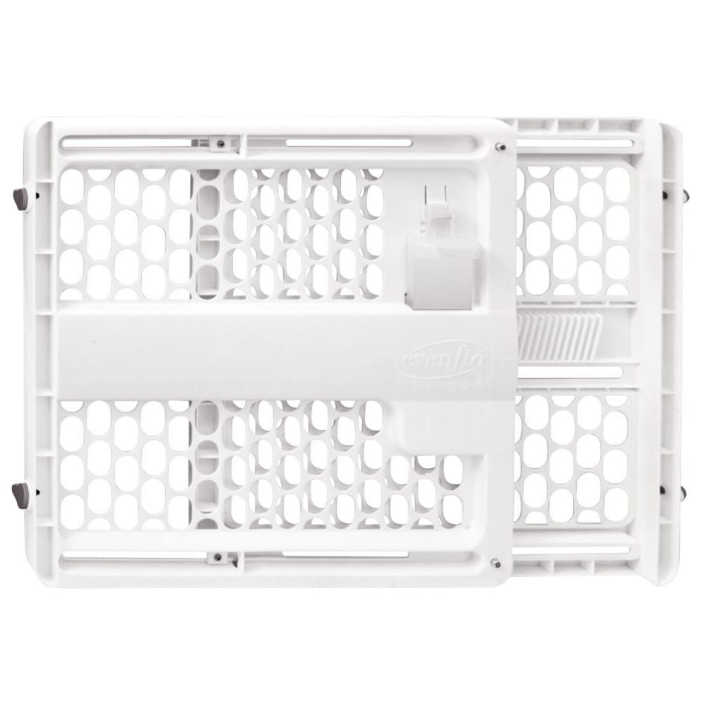 Evenflo Memory Fit Pressure Mount Gate 6M 24M  White Evenflo Yallatoys