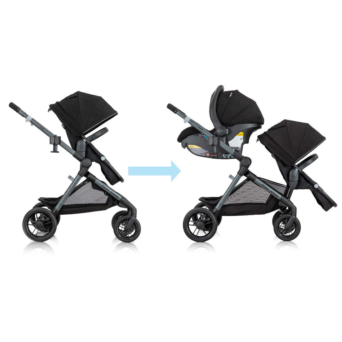 Evenflo Pivot Xpand Modular Travel System Evenflo Yallatoys
