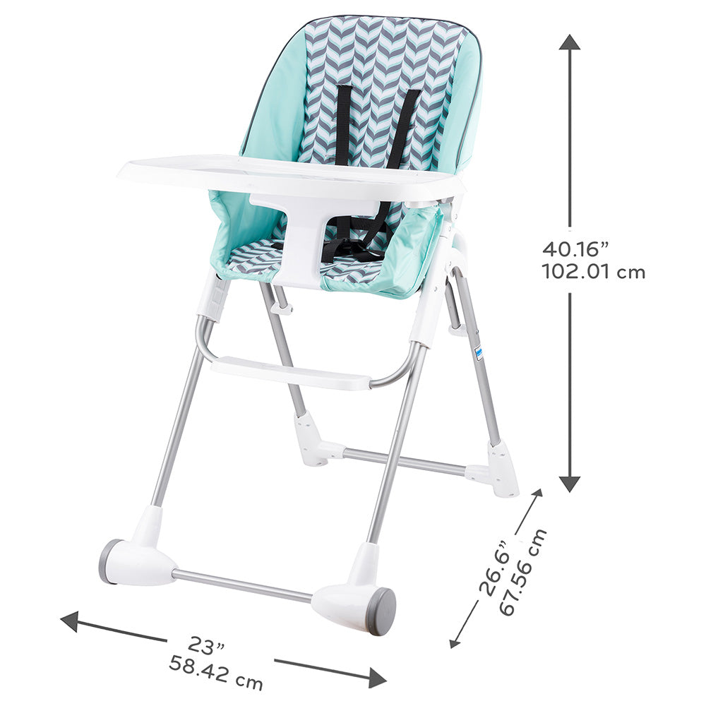 Evenflosymmetry Fold Flat High Chair Evenflo Yallatoys