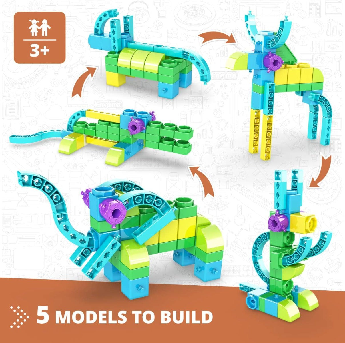 Buy Engino Steam Lab Wild Animals | Yallatoys.com