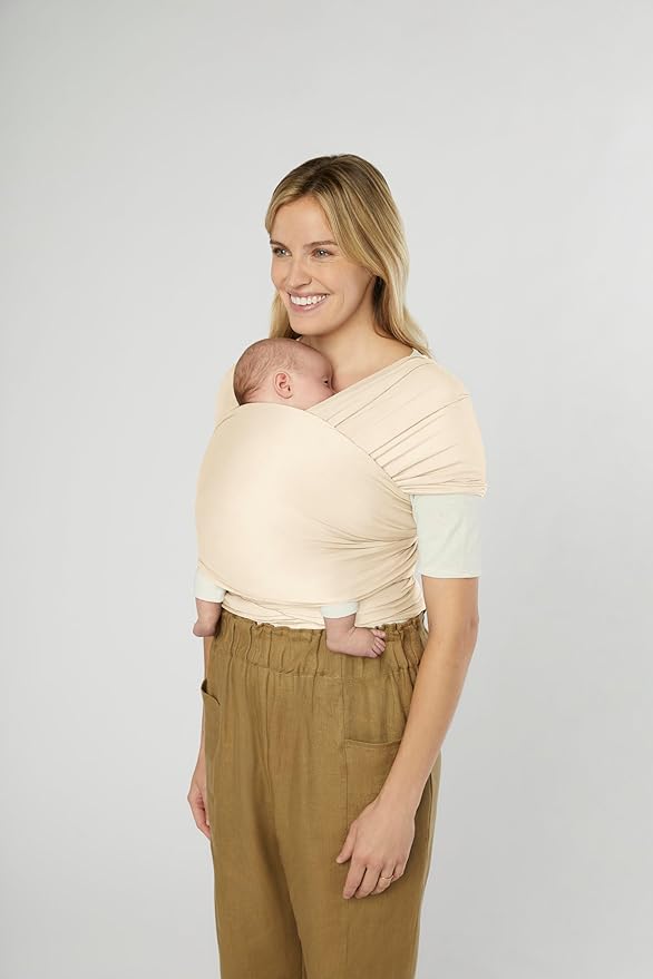 Ergobaby Aura Sustainably Sourced Knit Baby Wrap Cream Ergobaby Yallatoys