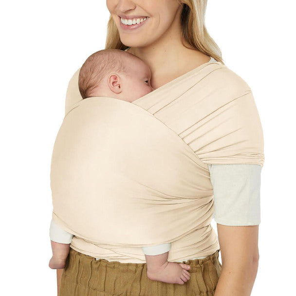 Ergobaby Aura Sustainably Sourced Knit Baby Wrap Cream Ergobaby Yallatoys